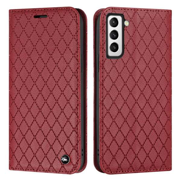 Чехол книжка для Samsung Galaxy S21 FE Стильный кожаный чехол-протектор ...