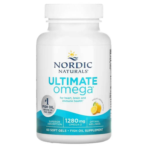 Омега-3 пищевая добавка Nordic Naturals, Ultimate Omega, со вкусом ...