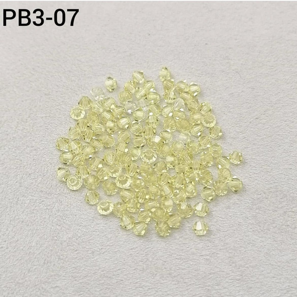 Бусины-"Пирамидки" Preciosa, Чехия 3 мм, Биконусы граненые 30 шт/уп для ...