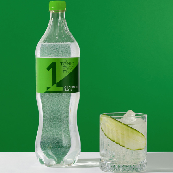 Газированный напиток ONE Tonic CUCUMBER&Basil , Тоник со вкусом Огурца ...