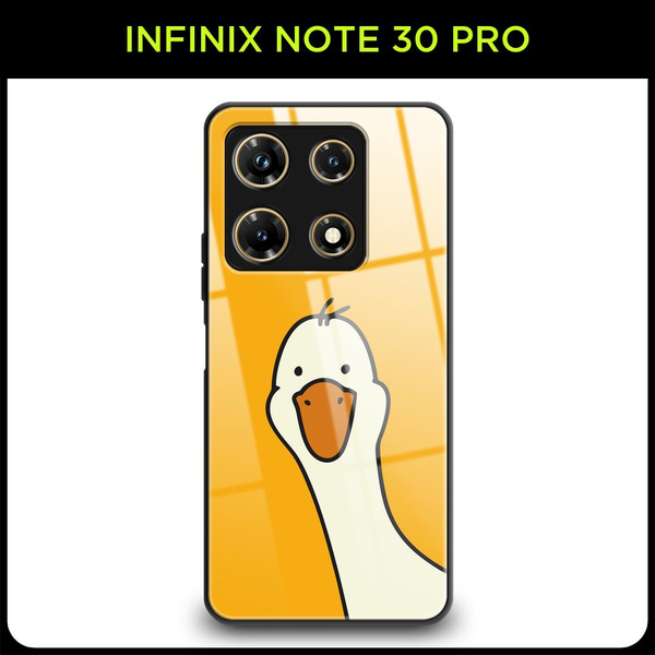 Стеклянный чехол на Infinix Note 30 Pro / Инфиникс Нот 30 Про с принтом ...