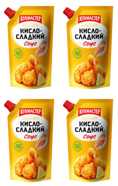 Кухмастер Соус кисло-сладкий, 230 г, 4 уп - купить с доставкой по ...