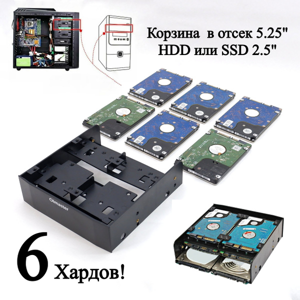 Корзина для жестких дисков SuperMicro 3.5″ Hot-swap to 2.5″ HDD