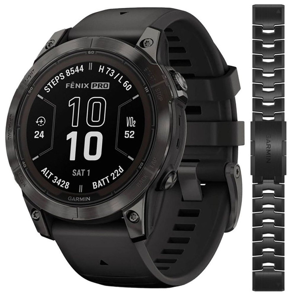 Купить смарт-часы Garmin Fenix 7 Pro Sapphire Solar Titanium, экран 1.3 ...