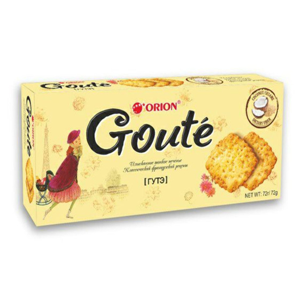 Печенье Orion Goute затяжное 72 г - купить с доставкой по выгодным ...