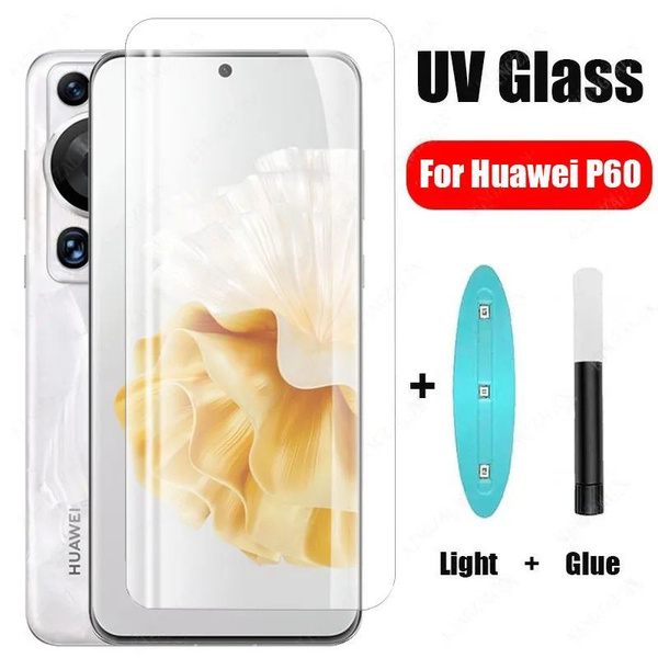 Защитное стекло UV Premium для Huawei P60 (черный), Высококачественное ...