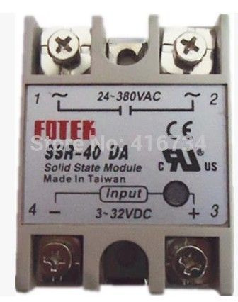 SSR-40DA Промышленное твердотельное реле SSR 40A со знаком защиты SSR ...