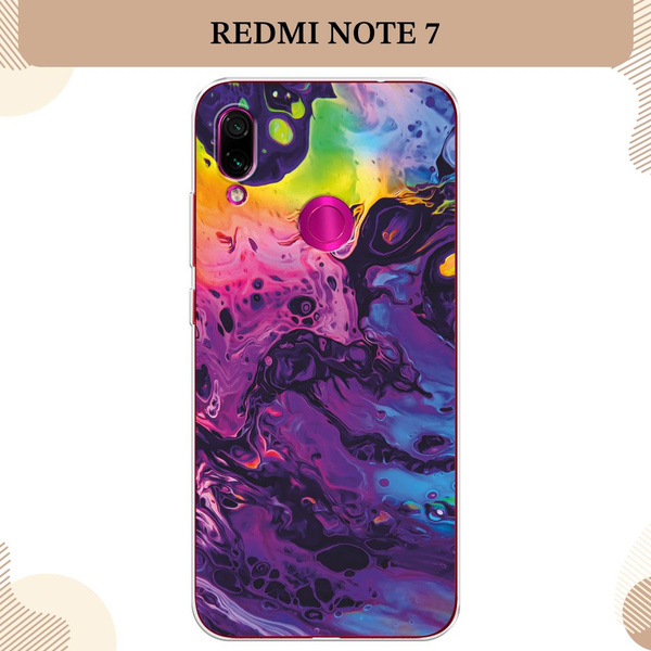 Силиконовый чехол на Xiaomi Redmi Note 7 / Сяоми Редми Нот 7 ACID fluid ...