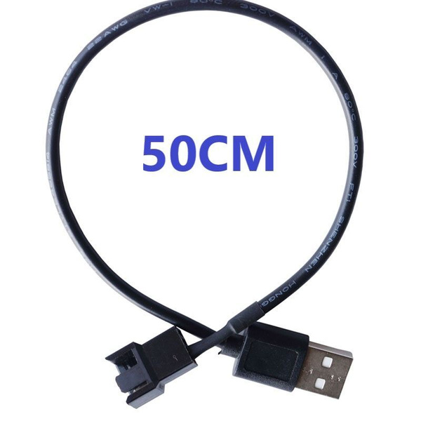 переходник 3 4 pin на usb для кулера 50cm купить на OZON по низкой цене ...