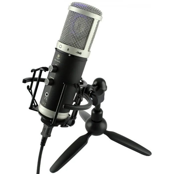 Микрофон Recording Tools для живого вокала MCU-02 Pro USB, черный ...