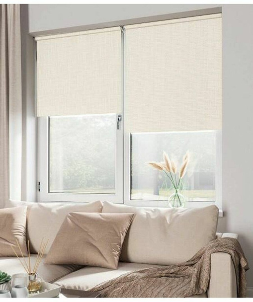 Рулонные шторы блекв 66 , размер 66х175 см, белый, Полиэстер купить по ...