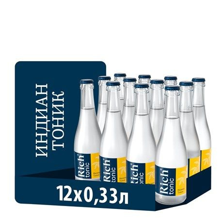 Газированный напиток Rich Tonic / Рич тоник, стекло 0.33л (12 штук ...