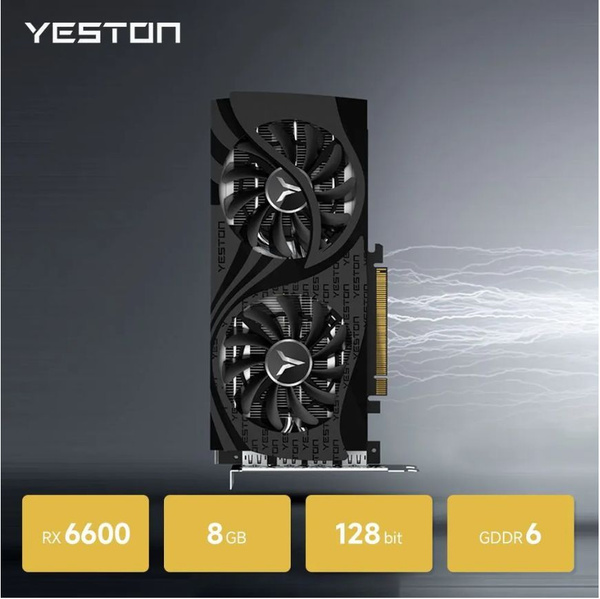Yeston Rx6600xt Видеокарта YESTON Radeon RX 6600, 8 ГБ - купить по низким ценам в ...