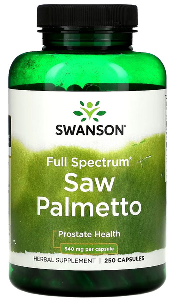 Saw Palmetto Full Spectrum 540 mg 250 caps Swanson США / Со Пальметто ...