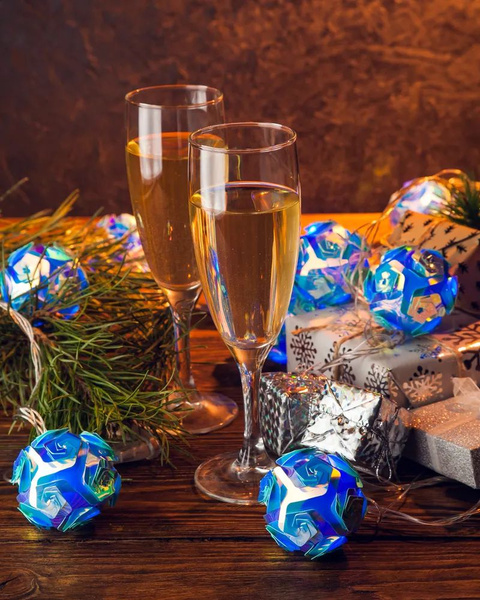 Гирлянда, 4 метров, электрогирлянда голубые шары, новогодние аксессуары ...