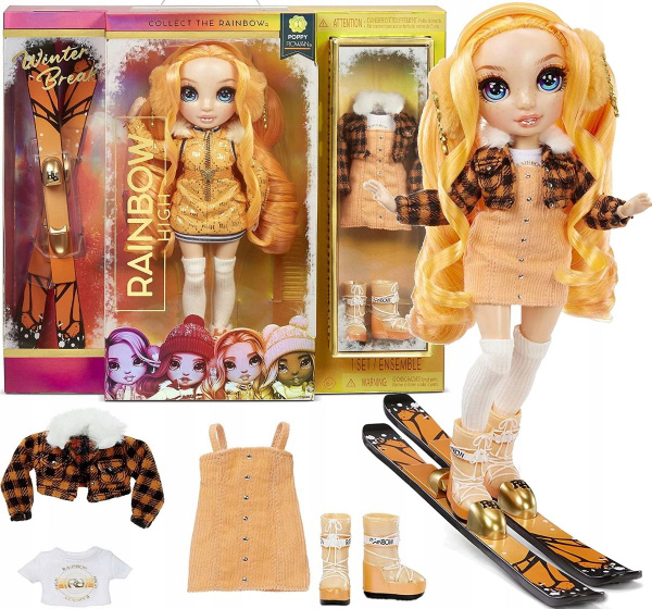 Кукла Rainbow High Fashion Doll Winter Break - Poppy Rowan 574767 ...