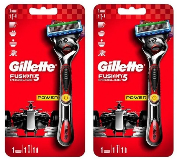 Gillette Станок для бритья Fusion Power Flexball Red, 1 сменная кассета ...