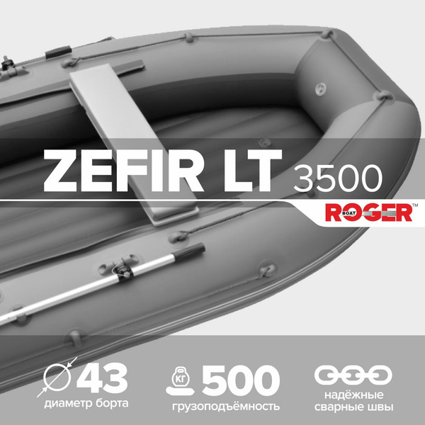 Лодка надувная ПВХ под мотор ROGER Zefir 3500 LT, лодка роджер НДНД ...