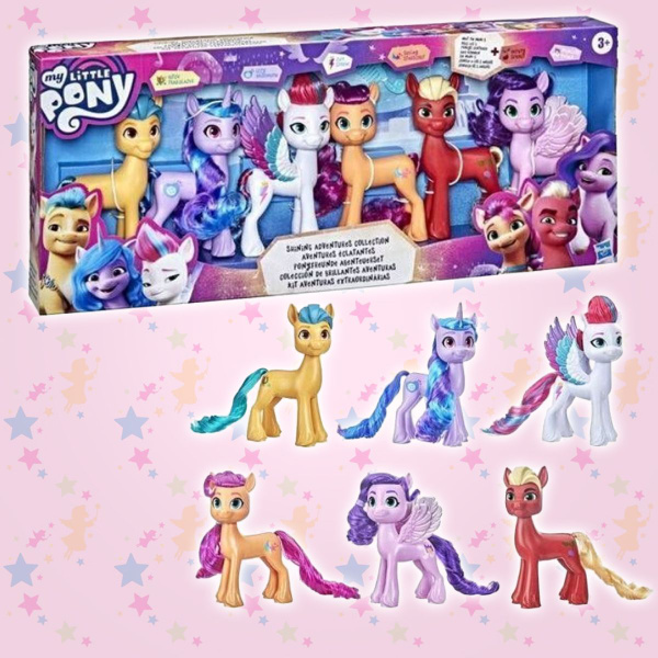 Огромный набор My Little Pony 6 сияющих коллекционных пони купить на ...