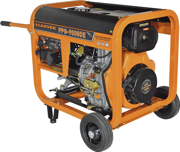 Характеристики Генератор Carver PPG- 9000DE 7.5кВт подробное описание ...