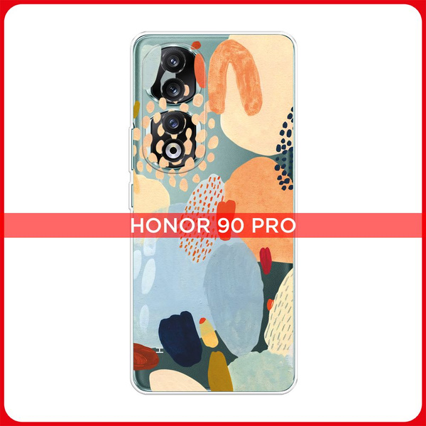 Силиконовый чехол на Honor 90 Pro / Хонор 90 Про Необычная абстракция ...