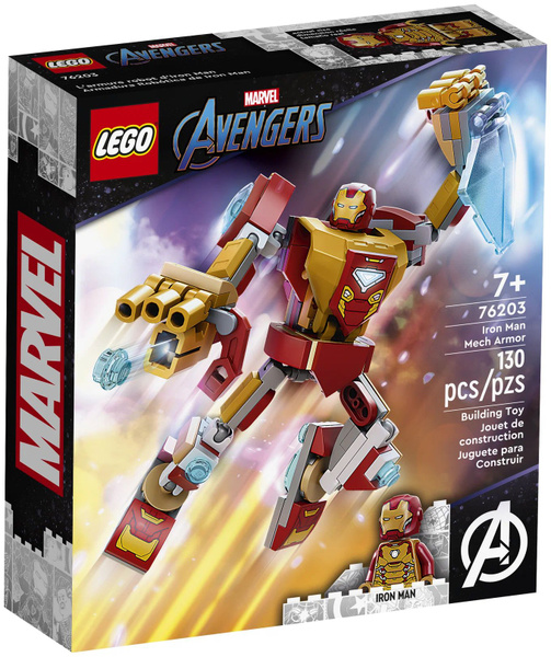 Конструктор LEGO Marvel Avengers Movie 4 76203 Железный человек: робот ...