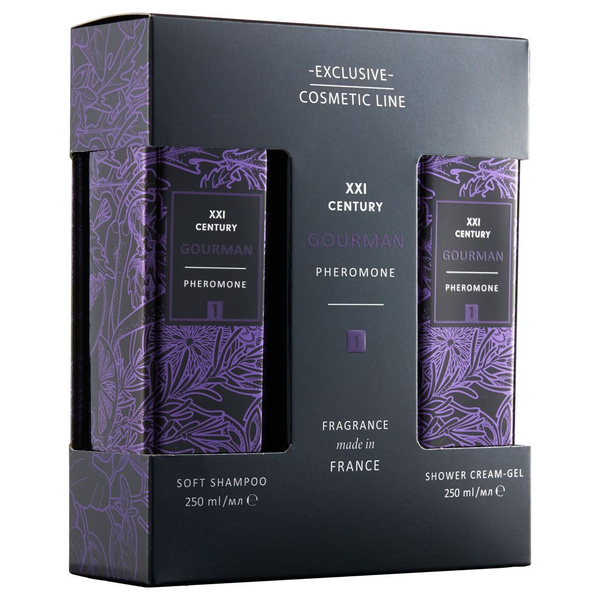 XXI век/Набор для мужчин "Gourman №1" : шампунь с феромонами 250 мл ...