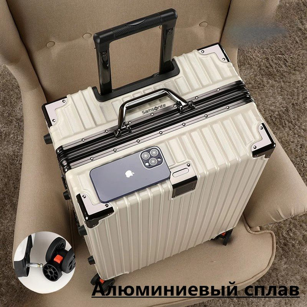 Чемодан Samsonite с алюминиевой рамой, универсальные колеса ...