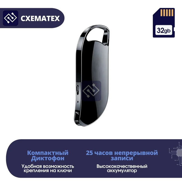 Рекордер De Wanshun recorder, WAV, MP3, 32 ГБ купить по выгодной цене в ...