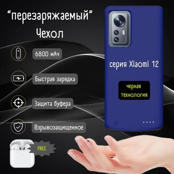 Новая технология Black, внешний аккумулятор и чехол для телефона 2 в 1 ...
