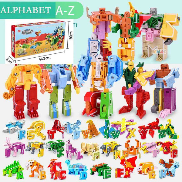 Робот игрушка для девочек 26 букв az алфавит животное - купить с ...