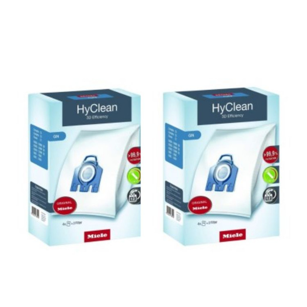 Мешок для пыли Miele HyClean 3D GN 4 шт. x 2 упаковки - купить с ...
