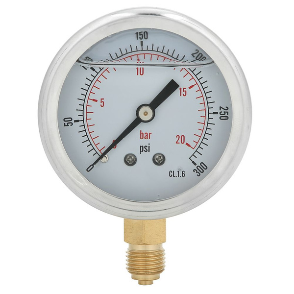 TS PGG604-20bar 1/4BSP Y60 Радиальный маслонаполненный манометр для ...