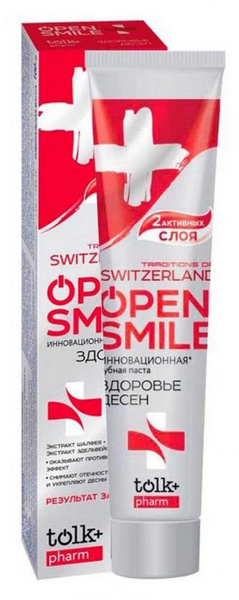 Весна Зубная Паста Tolk, Open smile, Traditions of switzerland ...