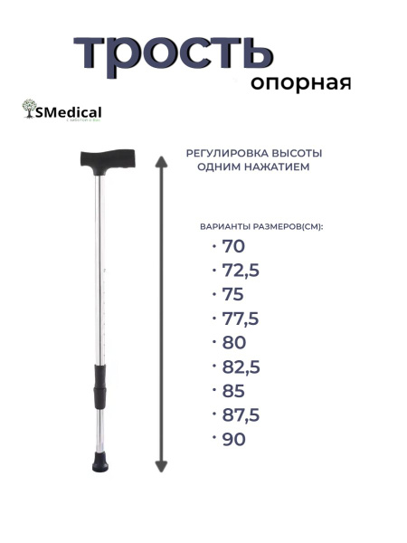 Трость опорная прогулочная палочка для ходьбы, палка трость для ...