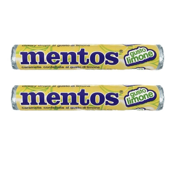 Жевательные конфеты Mentos Лимон, 37,5 г х 2 шт - купить с доставкой по ...