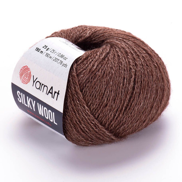 Пряжа для вязания YarnArt Silky Wool (ЯрнАрт Силки Вул), 35% вискозный ...