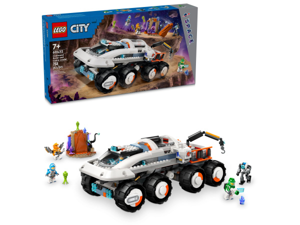 лего City серия, LEGO 60432 Командный ровер и кран-погрузчик, lego ...