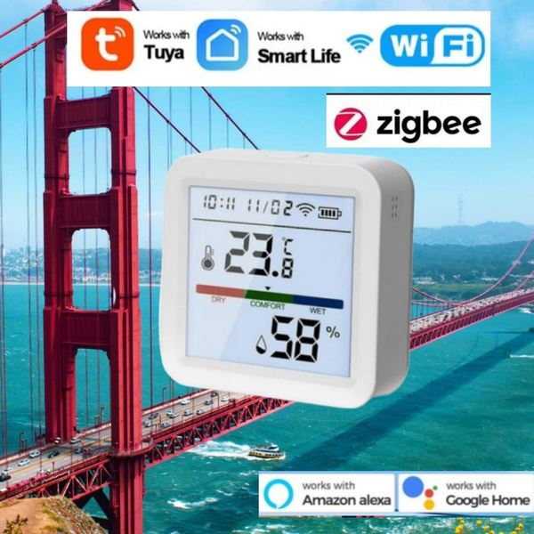 Датчик температуры и влажности Tuya ZigBee - купить с доставкой по ...