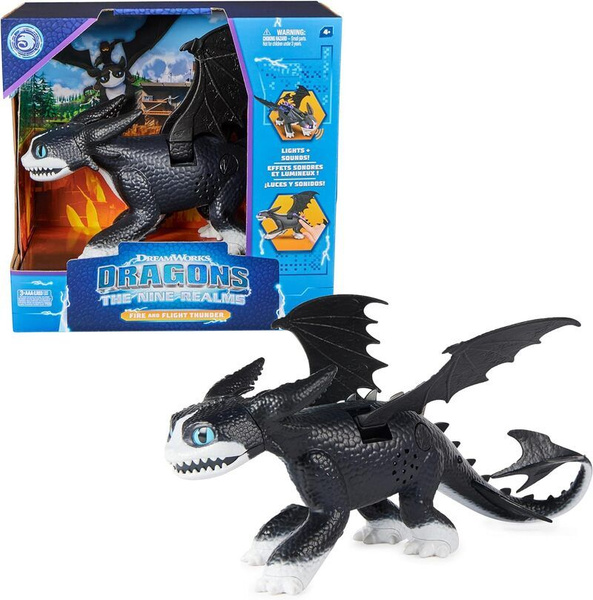 Интерактивный дракон Гром Dragons DreamWorks Fire and Flight 30 см ...