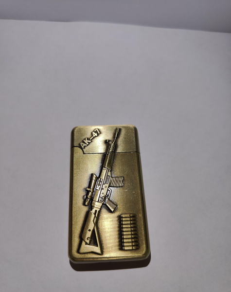 Подарочная зажигалка газовая АК, бронзовая - купить с доставкой по ...