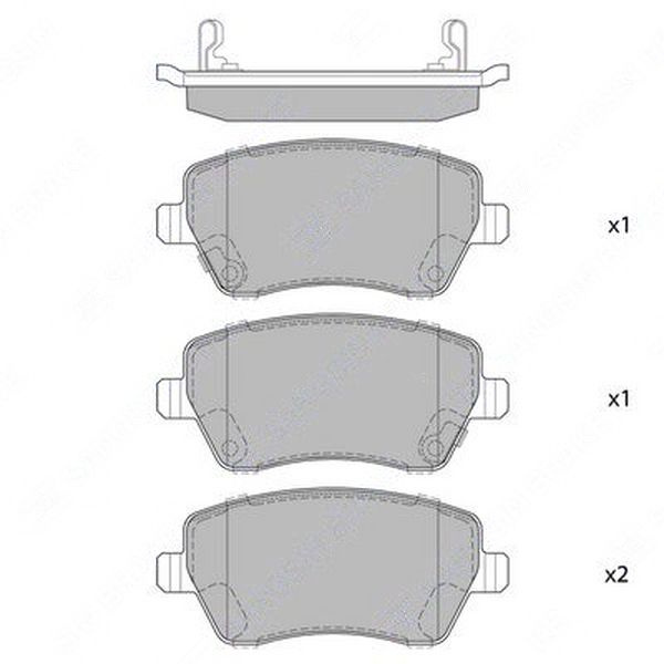 Колодки тормозные Sangsin Brake SP1564 Передние - купить по низким ...