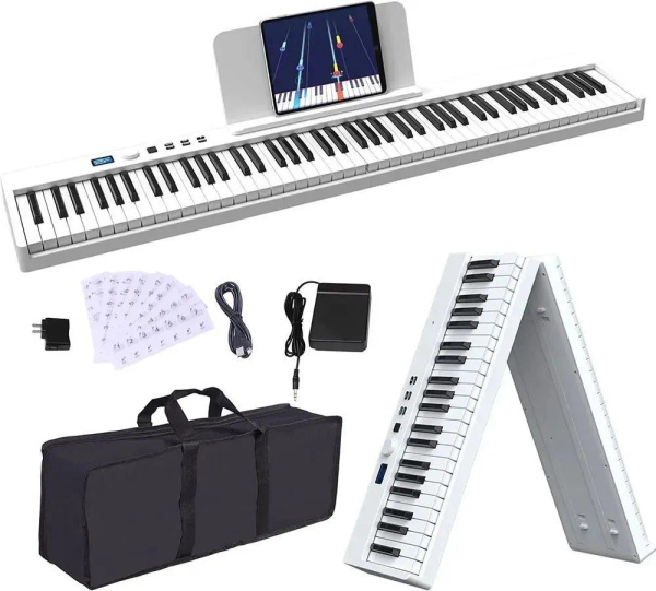 Синтезатор цифровое пианино Portable Folded Electronic Piano (PJ88C ...