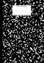 Marble Notebook A4. Black Marble College Ruled Journal - Young Dreamers Press