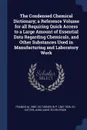 The Condensed Chemical Dictionary; a Reference Volume for all Requiring Quick Access to a Large Amount of Essential Data Regarding Chemicals, and Other Substances Used in Manufacturing and Laboratory Work - Francis M. 1890- ed Turner, W P. 1867-1935. ed Cutter, John joint ed Helfrich