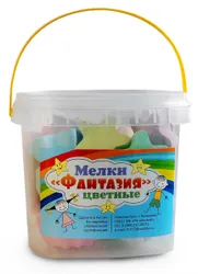 Набор включает в себя разные по размерам и формам цветные мелки которые смогут заинтересовать маленьких художников  ...