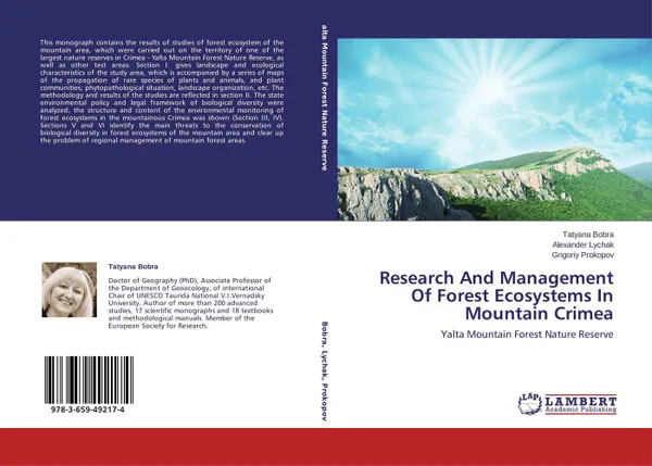 Обложка книги Research And Management Of Forest Ecosystems In Mountain Crimea, Tatyana Bobra,Alexander Lychak and Grigoriy Prokopov