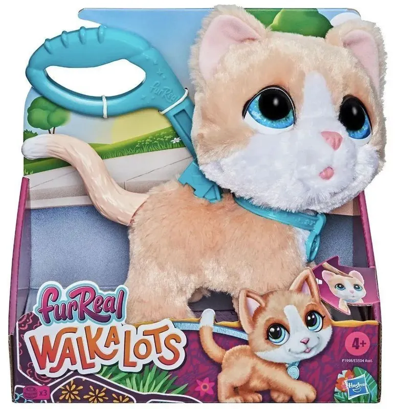 Кошка на поводке игрушка. FURREAL friends Walkalots котенок f1998. FURREAL Walkalots кошка. Игрушка FURREAL friends Walkalots кошка. Hasbro FURREAL friends котенок.