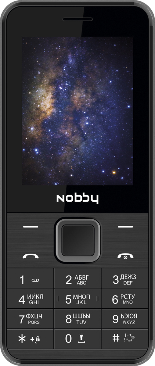 фото Мобильный телефон Nobby 200, черный, серый