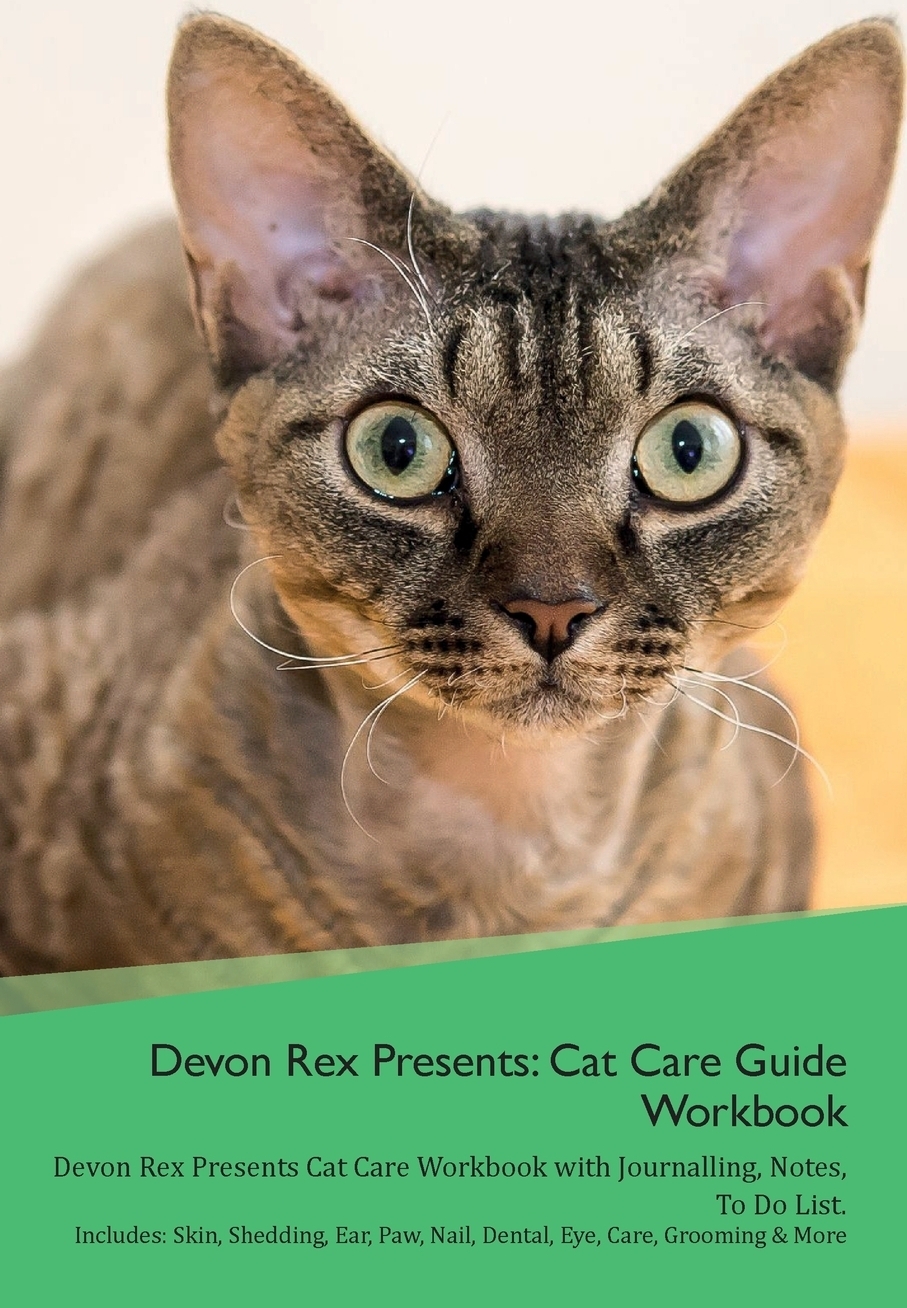 фото Devon Rex Presents. Cat Care Guide Workbook Devon Rex Presents Cat Care Workbook with Journalling, Notes, To Do List. Includes: Skin, Shedding, Ear, Paw, Nail, Dental, Eye, Care, Grooming & More